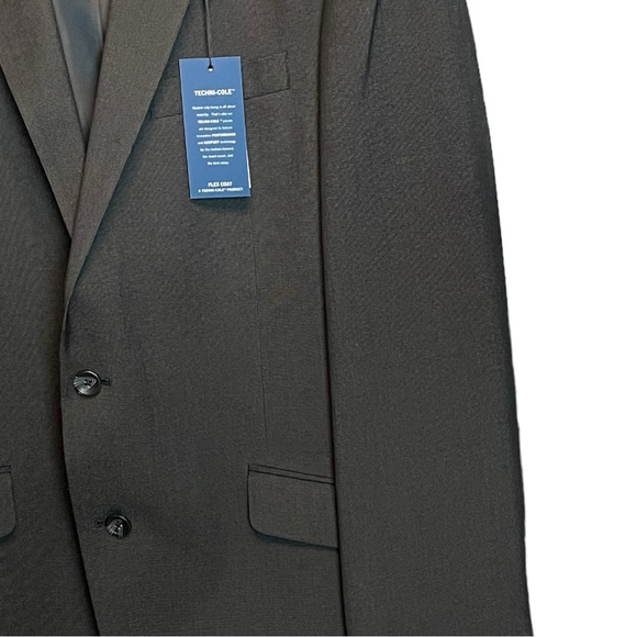 Kenneth Cole Sports Coat 2 Button Charcoal Size 46L - Picture 2 of 9